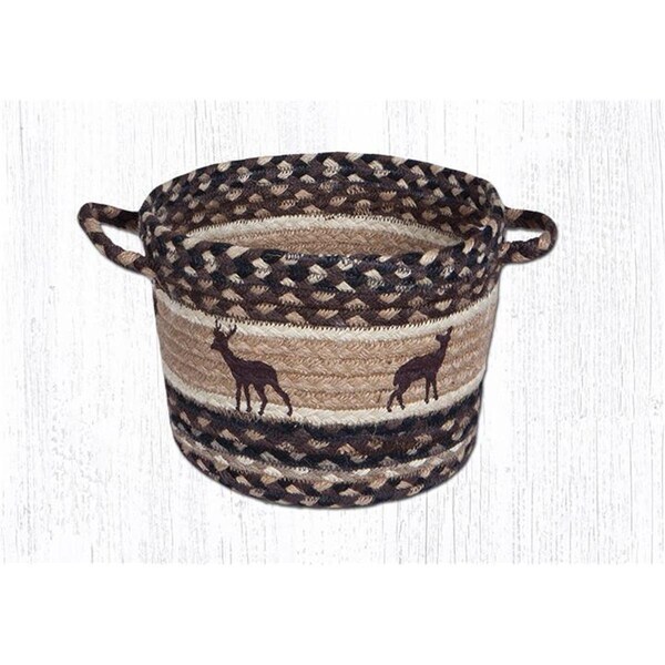Palacedesigns 13 x 9 in. Deer Silhouettes Medium Utility Basket PA2845080 - main